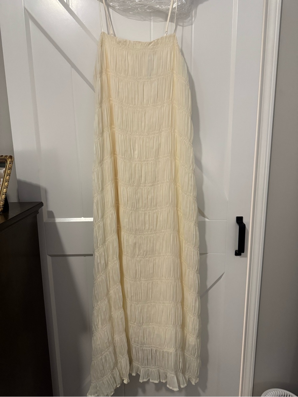 SNDYS cream maxi dress NWT